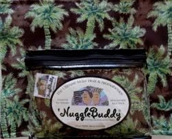 NuggleBuddy New! Microwaveable Moist Heat & Aromatherapy Organic Rice Pack.Tropical Midnight Palms Fabric with Sweet Lavender Aromatherapy!