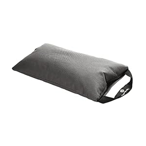 Hugger Mugger Unfilled 10lb Yoga Sandbag – Adds Weight to Your Poses, Zipper Cover, Sturdy Handle, Durable Material, Not Filled with Sand