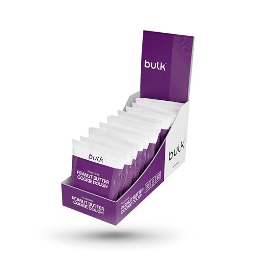 Bulk Bolas de proteína, sin azúcar añadido, masa de galletas de mantequilla de maní, 45 g, paquete de 12