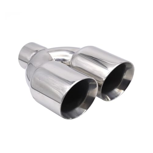 Punta universal de acero inoxidable pulido con entrada de 2,5 pulgadas