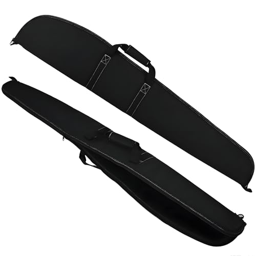 Stahlusdick Soft Scoped Rifle Case, 52/54 inch Padded Tactical Gun Bag for Shotgun, Soft Gun Bag - Hunting and Shooting Accessories (Black, 52'-Fits Rifle Up To 49')