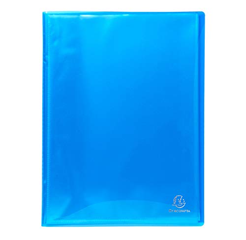 EXACOMPTA Lot de 12 Protège-documents PP Semi Rigide IDERAMA 60 vues A4 Coloris Aléatoire
