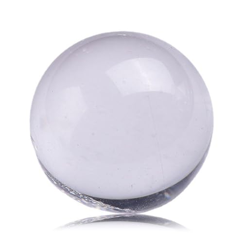 Boule de cristal blanc de 6 cm avec son plateau sept étoiles pour la maison