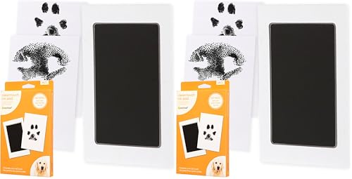 Pearhead Pet Clean-Touch Ink Pad, Medium/Large, Black Ink Pad for Cats Or Dogs, Pet Owner, Pet Owner Must Have Item, Pet Memory Keepsake, for Medium to Large Pets (Lot de 2)