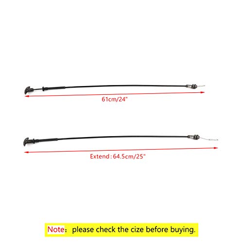 Mad Hornets Replacement Hood Latch Release Cable & Handle For Pontiac Firebird Trans Am 77-81 Black #TOP1