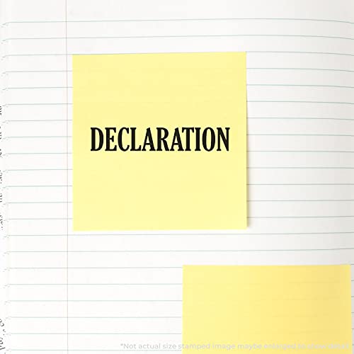 Tampon en caoutchouc Declaration grand format empreinte bois pour marquage manuel - 2