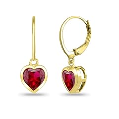 Synthetic Ruby - Yellow Gold