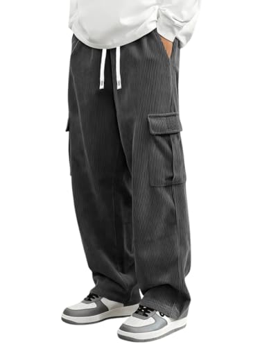 Image of Samfor Pant for Men Casual Feel Cargo Joggers for Men - Loose Fit Utility Pants with 6 Pockets | Durable Outdoor & Hiking Trousers for man