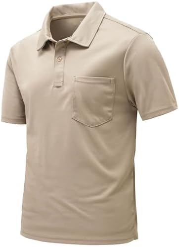 Rdruko Men's Polo Shirts Short Sleeve Quick Dry Outdoor Golf Spor...