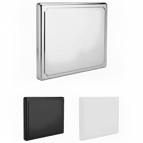 HOMELAY Tapa encimera gas. Tapa vitroceramica con ancho máximo de 58 cm. Cubre fuegos Cocina de gas de Acero inoxidable, blanco o negro.