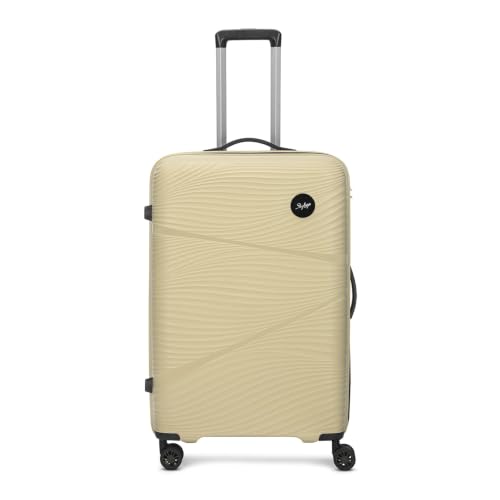 Image of Skybags Swirl Set of 3 Trolley Bag 56, 65 & 75cm | Small+Medium+Large | Hard Luggage | 8 Wheels Suitcase | Combination Lock with Anti-Theft Zipper | Polypropylene | 3 Years Warranty - Unisex (Blue)