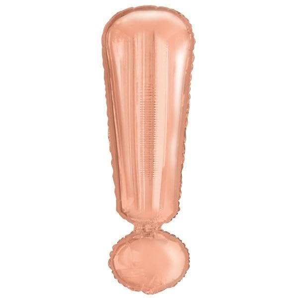 Amscan 9909667 9909667-Rose - Palloncino in lamina con punto interrogativo SuperShape, colore: Oro rosa