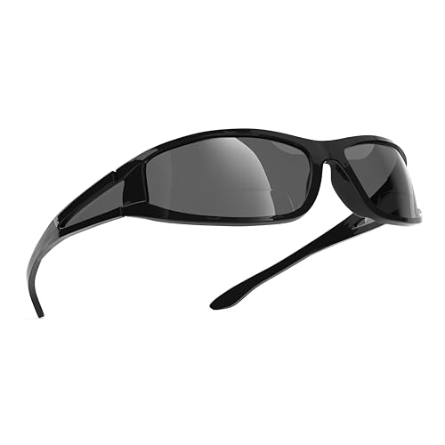 In Style Eyes Del Mar Wrap Around Bifocal Reading Sunglasses - Full-Rimmed Cheater Glasses - Polarized Polycarbonate Lens