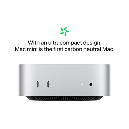 Apple 2024 Mac mini Desktop Computer with M4 Pro chip with 12‑core CPU and 16‑core GPU: Built for Apple Intelligence, 24GB Unified Memory, 512GB SSD Storage, Gigabit Ethernet. Works with iPhone/iPad by Apple - Image 6