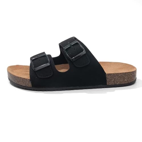 frysen Comfortable Men's Leather Sandals - Summer Slippers with Non-Slip Sole for Leisure and Everyday Use 35-43 EU, black, 6/7 UK frysen Comfortable Men's Leather Sandals - Summer Slippers with Non-Slip Sole for Leisure and Everyday Use 35-43 EU, black, 6/7 UK