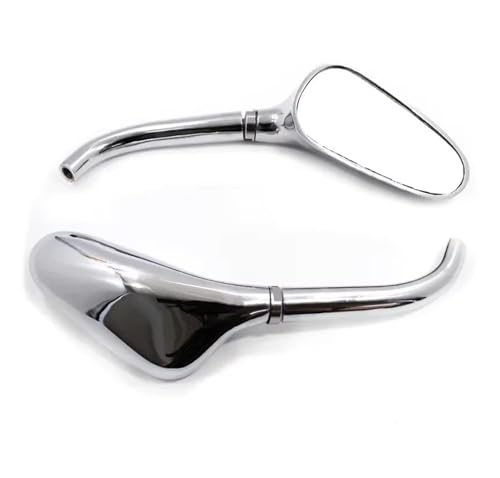 Rétroviseurs Guidon Virago Réglables à 360 Degrés Verre Antireflet Noir