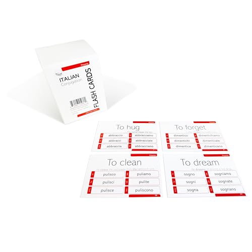 200 Italian Verb Conjugation Present Tense Flash Cards - Full Examples in Both Italian and English - Image 4