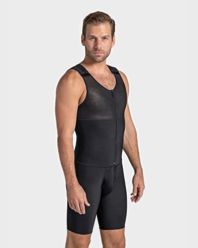 Leo Full Shaper Compression Tummy Control Bodysuit -Post Surgical Shapewear for Men4