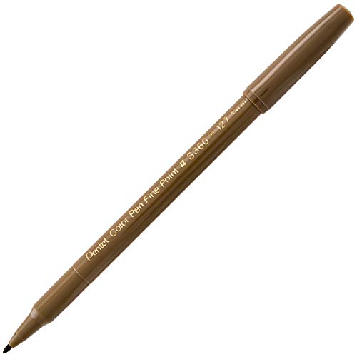 Image of Pentel Arts Color Pen, Raw Umber, Box of 12 (S360-127)