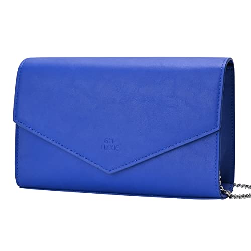 Image of GM LIKKIE Clutch Purses for Women, Evening Crossbody Envelope Handbags | GM LIKKIE Small Faux Leather Shoulder Bag for party, wedding, cocktail and formal date night occasions