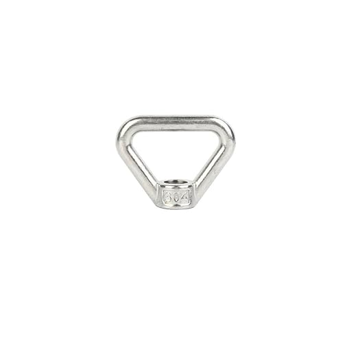 1PC Heavy Duty Lifting Eye nut,Triangle Shaped Screw Fastener,Stainless Steel Lifting Eye nut Triangle Ring Marine Screw Caps M10