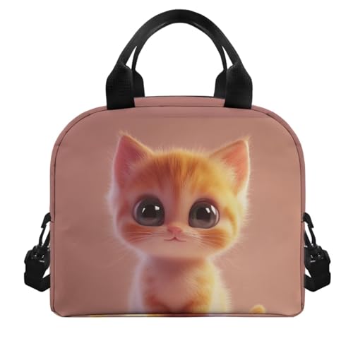 Kawaii Cat Backpack and Lunch Box Set Boys 4 Piece 17 Inch Kid Backpacks for Senior Year 4Th 5Th 6Th Grade Large Capacity Pencil Case Water Bottle Sling Carrier Kids Lightweight3