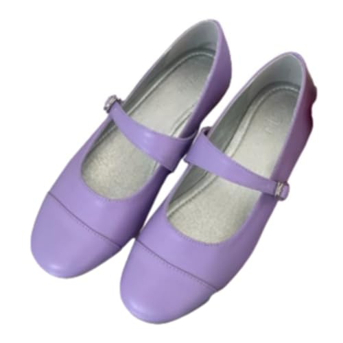 Colorful Mary Jane Ballet Flats for Women Round Toe Vintage Flat Shoes Retro Cute Comfortable Walking Shoes for Daily Wear