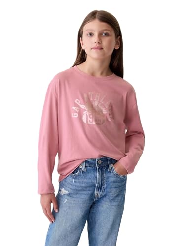 GAP Girls' Long Sleeve Logo Tee T-Shirt