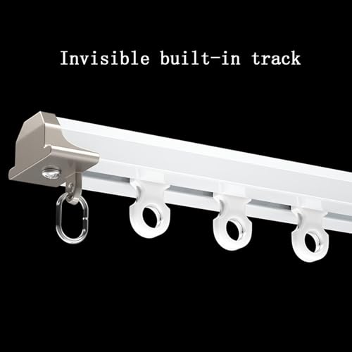 Rails à rideaux de plafond robustes avec support mural pour pose facile