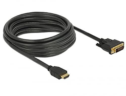 Câble HDMI vers DVI Delock 5 mètres pour résoudre les conflits de ports écran