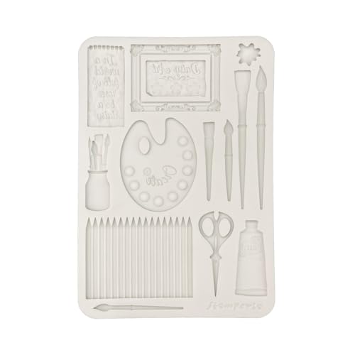 Moule en silicone Stamperia A5 Daisy Art pour argile et scrapbooking