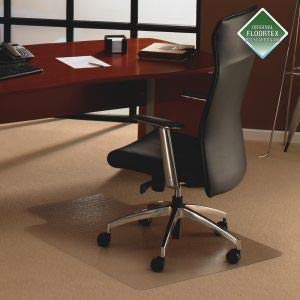 Floortex Solutions Fr1115223Lr 48 X 60 Inch Polycarbonate Clear Office Floor Chair Mat With Lip For Low/Medium Pile Carpets, Clear #TOP5