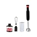 HUIXINLIANG Blender de la mano de inmersión, 4 en-1 Cambio de velocidad de velocidad continuo inteligente con una amoladora de alimentos de 500 ml, libre de bolsas, recipiente de 600 ml, moldeado de l