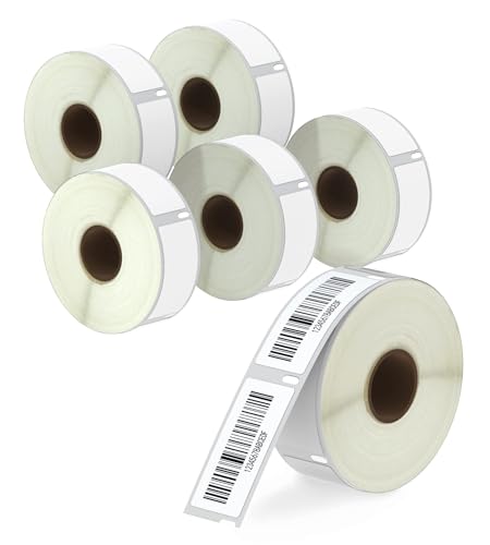 BETCKEY - 6 Rouleaux 11352 Étiquettes Compatible avec DYMO S0722520, 25mm x 54mm, 3000 Étiquettes...