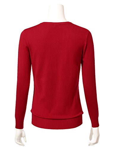 Image of Allsense Women's Long-Sleeve Crewneck Cardigan | Classic Button Down Sweater, Soft Fine Knit, Lightweight