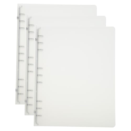 Classeur B5 9 anneaux transparent contre les feuilles volantes et déchirées