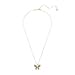 Swarovski Idyllia Pendant, Mixed cuts, Pavé, Butterfly, Multicolored, Mixed Metal Finish