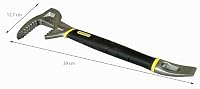 STANLEY FatMax Abbruchwerkzeug Brecheisen Stemmeisen Fubar (4-in-1 Werkzeug, Nagelschlitz, Backen für Hölzer, Stemmeisen) 1-55-119 – Ansicht 3