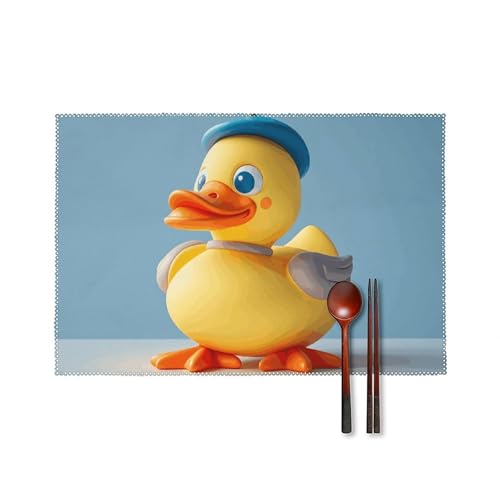Sets de table en toile canard diorama x6 | Résistant chaleur 45x30 - 2
