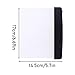 Book Light Panel, Rechargeable Clear LED Flat Reading Light, Battery Powered Bookmark Light, Light Panel for Book Portable Study Tools Night Vision Reading (White)