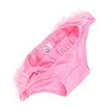 GALPADA Unterwäsche Pumphose Mädchen Pumphose Shorts Abgestuft Mädchen Säuglingsdecken Jungen Windelslips Baby Mesh Gekräuselt Rosa Baumwollüberzug Süß Elastisch L