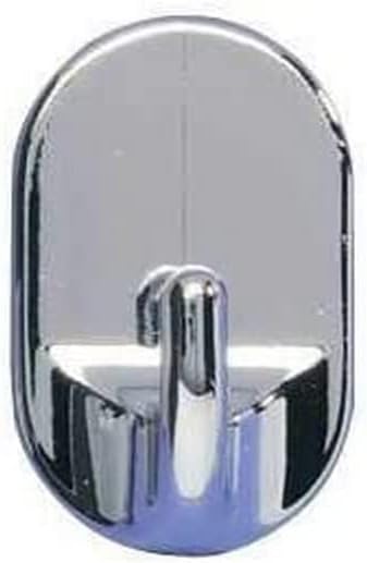 WENKO4421033100 2.5 x 4 x 2 cm Medium Plastic Oval Hook, Set of 3, Chrome