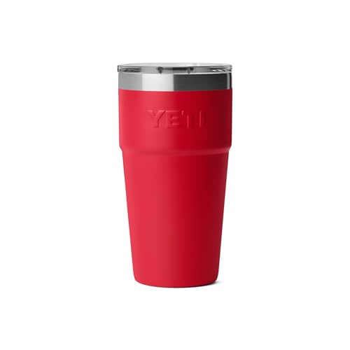Image of YETI Rambler 20 oz Stackable Tumbler, Stainless Steel, Vacuum Insulated with MagSlider Lid