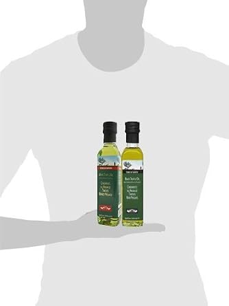 White and Black Truffle Olive Oil Combo | Terre di Tartufo | Versatile Condiments for Any Gourmet Dish | 8.4 fl oz (250ml) - Pack of 2