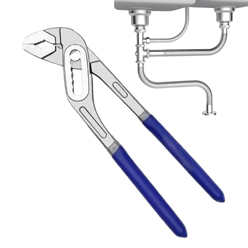 Alicates para bomba de agua – Acero al carbono de 7,87 pulgadas | Pinzas ajustables | Llave de tornillo multiagarre | Herramienta de tubería | Herramienta de mano sanitaria para la reparación de