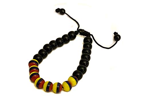 Charmsoftheworld Handmade Bracelet From Medellin - Colombia-Venezuela-Ecuador Flag Colors - Adjustable Sliding Knot #TOP3