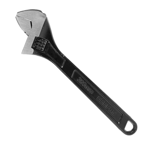 Geepas Soft Grip 12” AdjUStable Wrench - Made Of Highly Durable Crv, Black Phosphated Finish, Easy To Operate, Has A Double Colored Handle