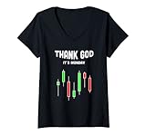 Damen Cool Trading Stocks Forex Market Shirt für Day Trader T-Shirt mit V-Ausschnitt