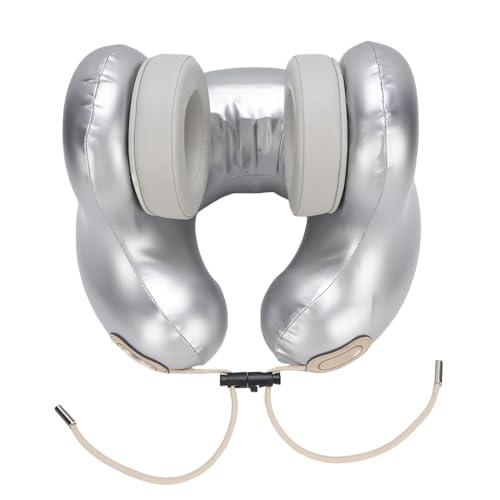 Oreiller cervical de voyage premium en polyuréthane chauffant et musical