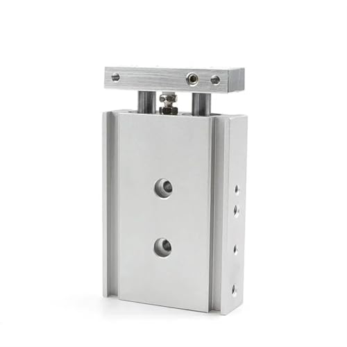 Cilindro de aire neumático con doble varilla rígida de acero inoxidable 3